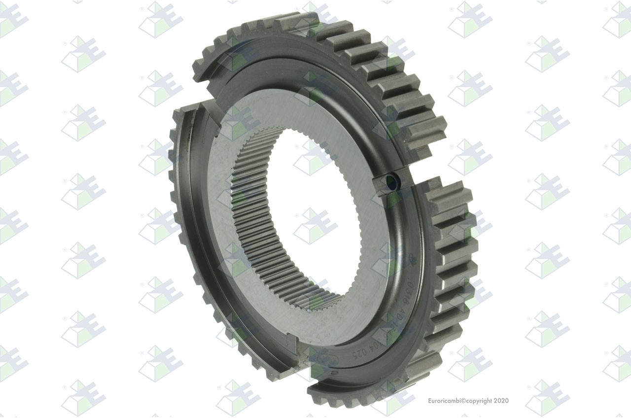 Double grooved ring, two-part — 95532555 — EURORICAMBI